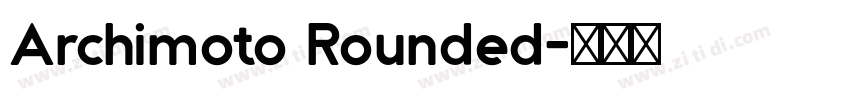 Archimoto Rounded字体转换